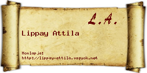 Lippay Attila névjegykártya