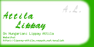 attila lippay business card